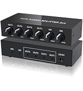 Amazon.com: FlyroadUp 2 in 4 Out RCA L/R Audio Splitter Stereo